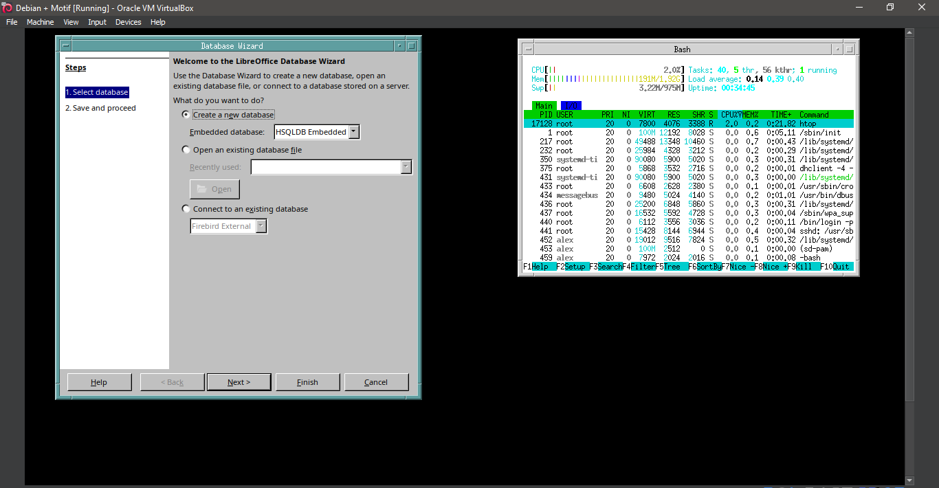 Running Motif Window Manager